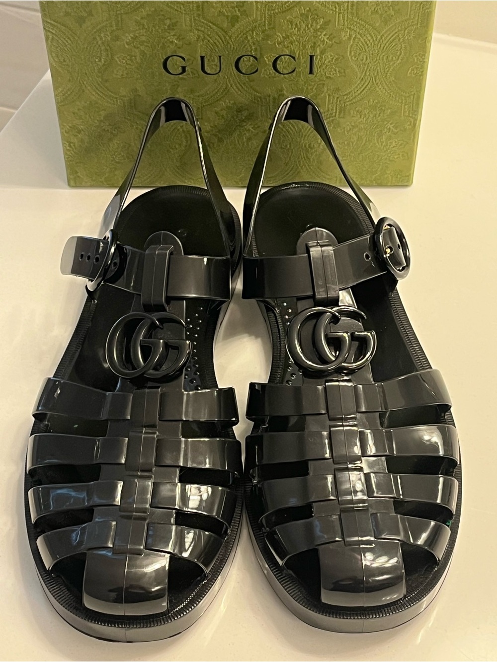 Woman’s Double G Rubber Sandals